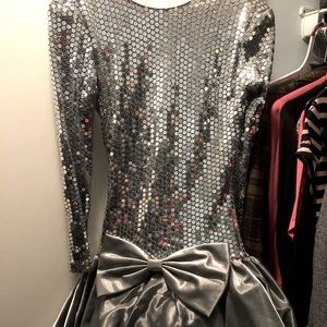 Vintage Betsy & Adam Sequin Cocktail Dress